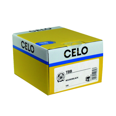 Plastová příchytka na stahovací pásky TBB pro plynovou hřebíkovačku černé barvy