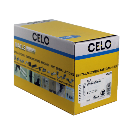 Ocelové hřebíky TKA 2,6x25 pro FOX